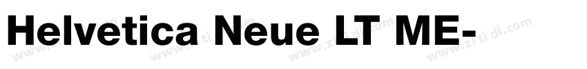 Helvetica Neue LT ME字体转换